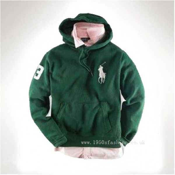 Polo Ralph Lauren Green Patriotic Big Pony Hoodie(Promotions ,Grade ,Parity,shirt sleeve)
